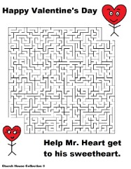 Valentine's Day Mazes For School